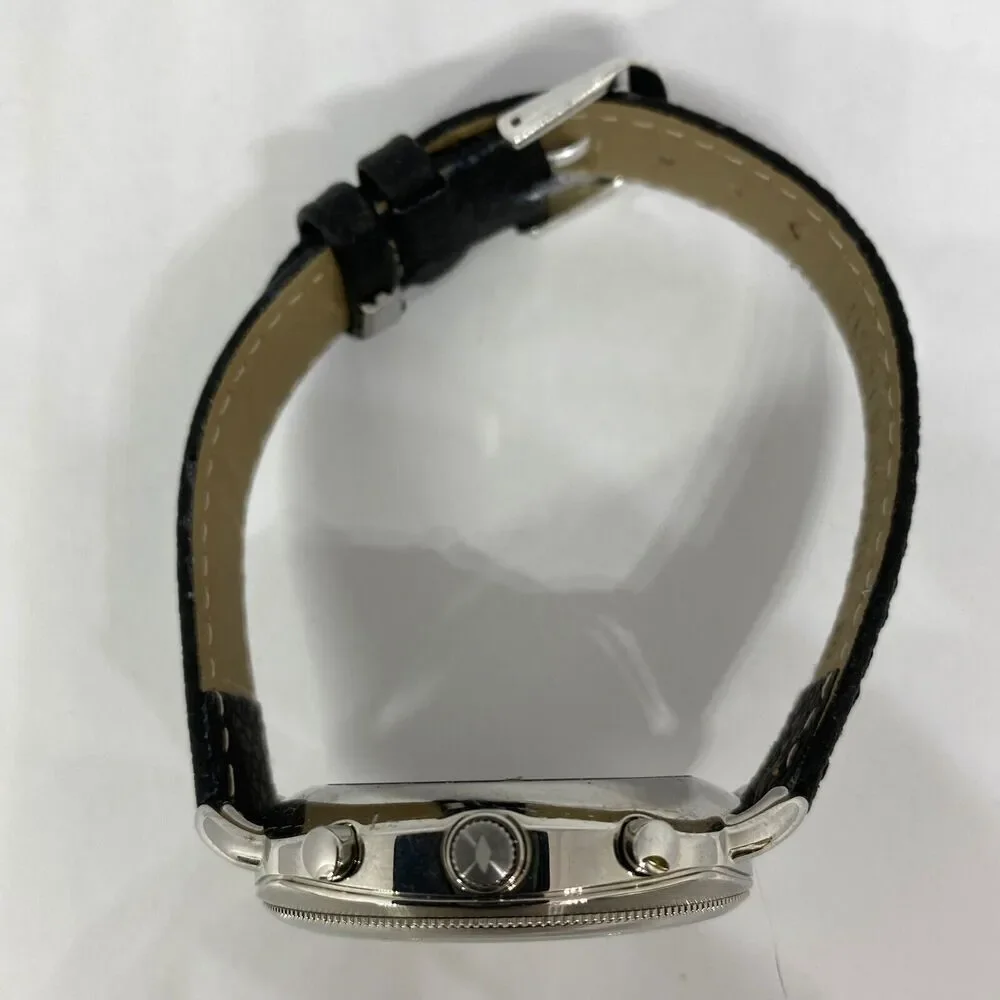 Fosssil FTW1200 Women's Black Leather Analog Silver Dial Hybrid Smartwatch XX618